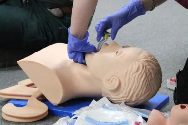Airway management course at Coast2Coast First Aid Long Beach facility