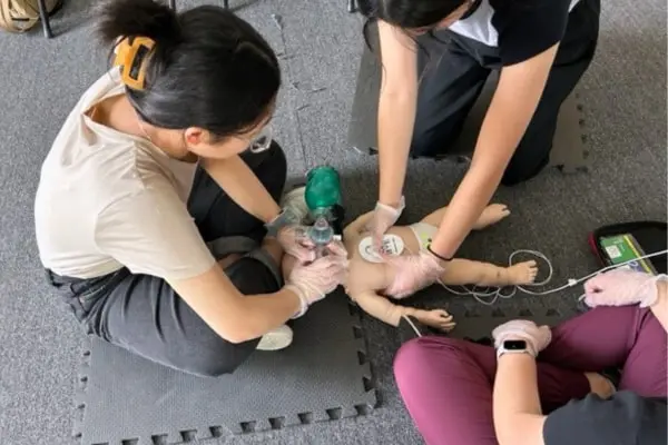 Basic Life Support certification training at our Long Beach location