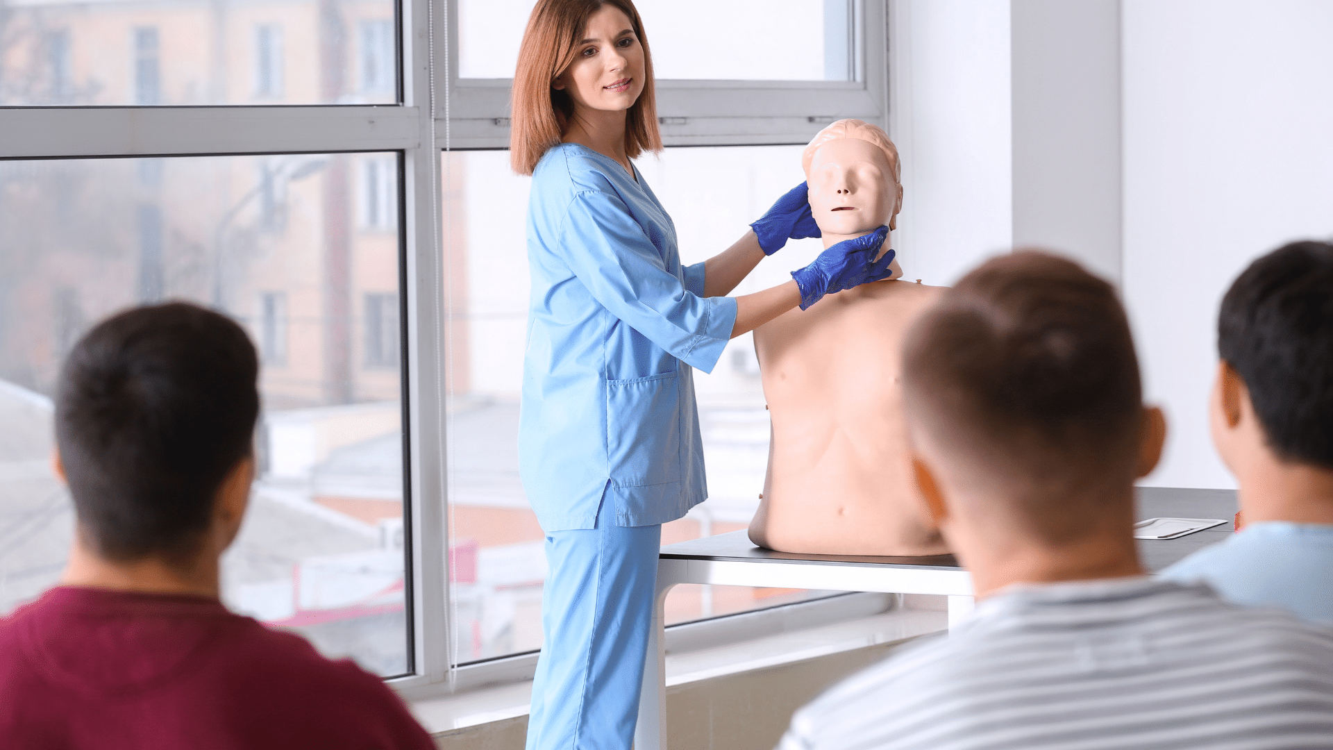 First Aid Training by an Instructor.