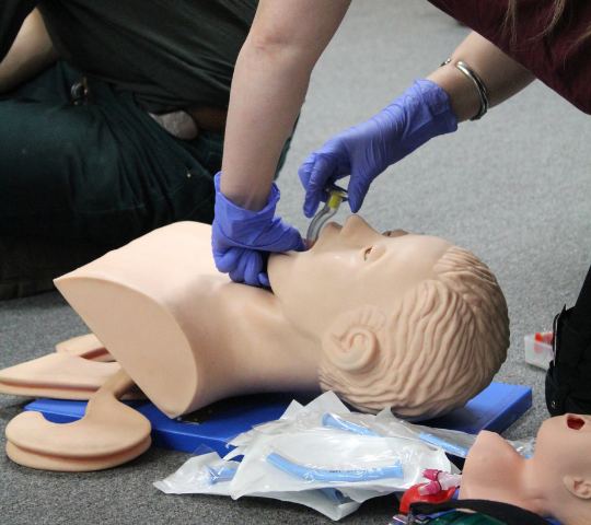 Airway adjuncts and oxygen delivery equipment used in the Airway Management and Oxygen Therapy course