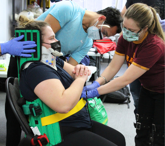 Kendrick Extrication Device applied during First Responder training in North York