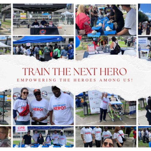 Event photos from the train the next hero community safety training workshop