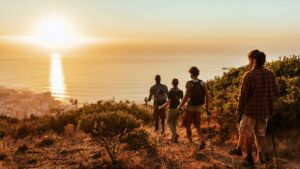 Friends Hiking in Los Angeles
