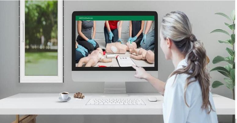 California resident taking American Red Cross CPR certification course online through Coast2Coast platform