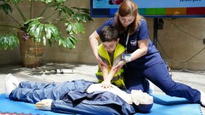 Hands-on first aid and CPR training practical skills assessment with certified Canadian Red Cross instructors