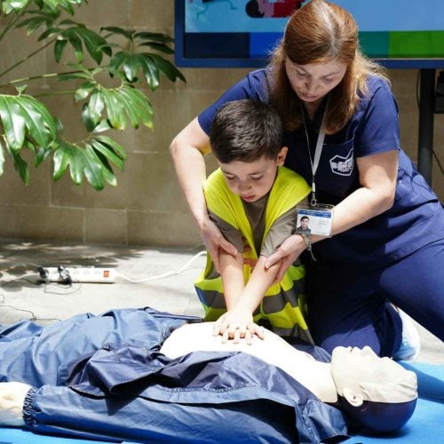 Hands-on first aid and CPR training practical skills assessment with certified Canadian Red Cross instructors