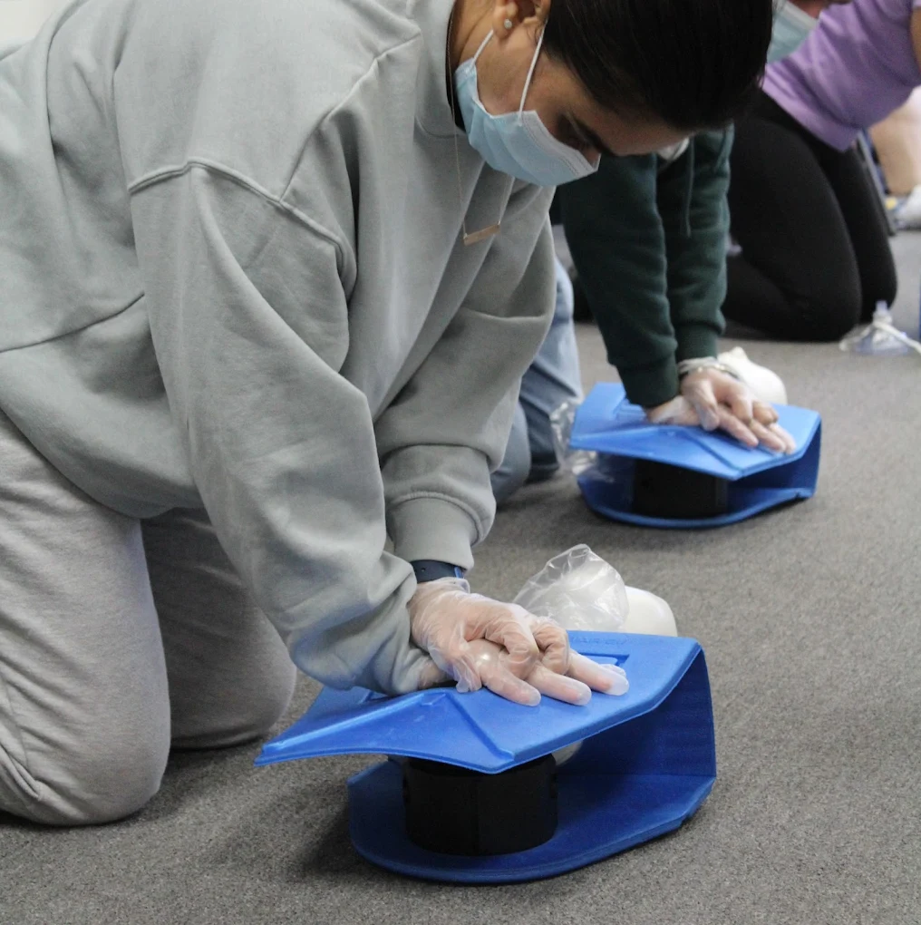 First aid and CPR training at the Coast2Coast Edmonton facility