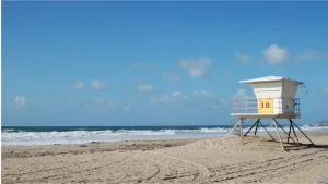 Lifeguard tower at the beach