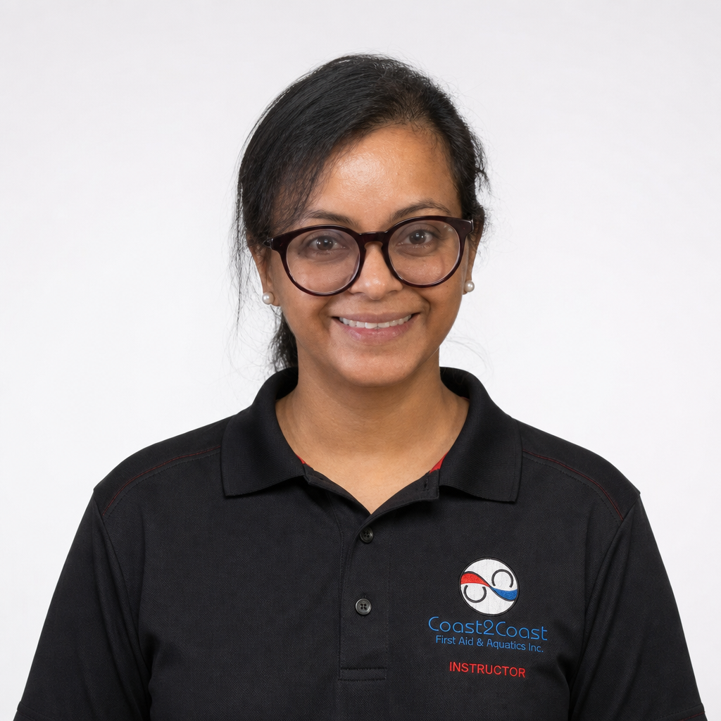 Anureka Jeyaveerasingam, Coast2Coast First Aid instructor