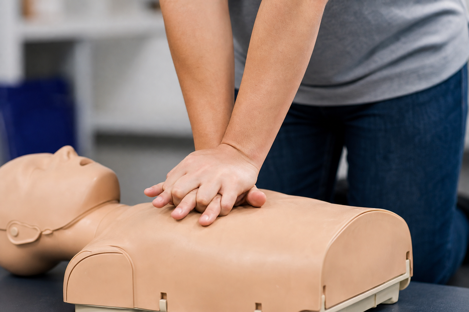 CPR on a dummy