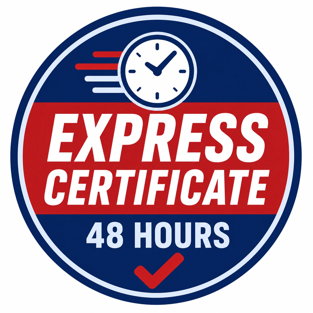 Express certificate badge