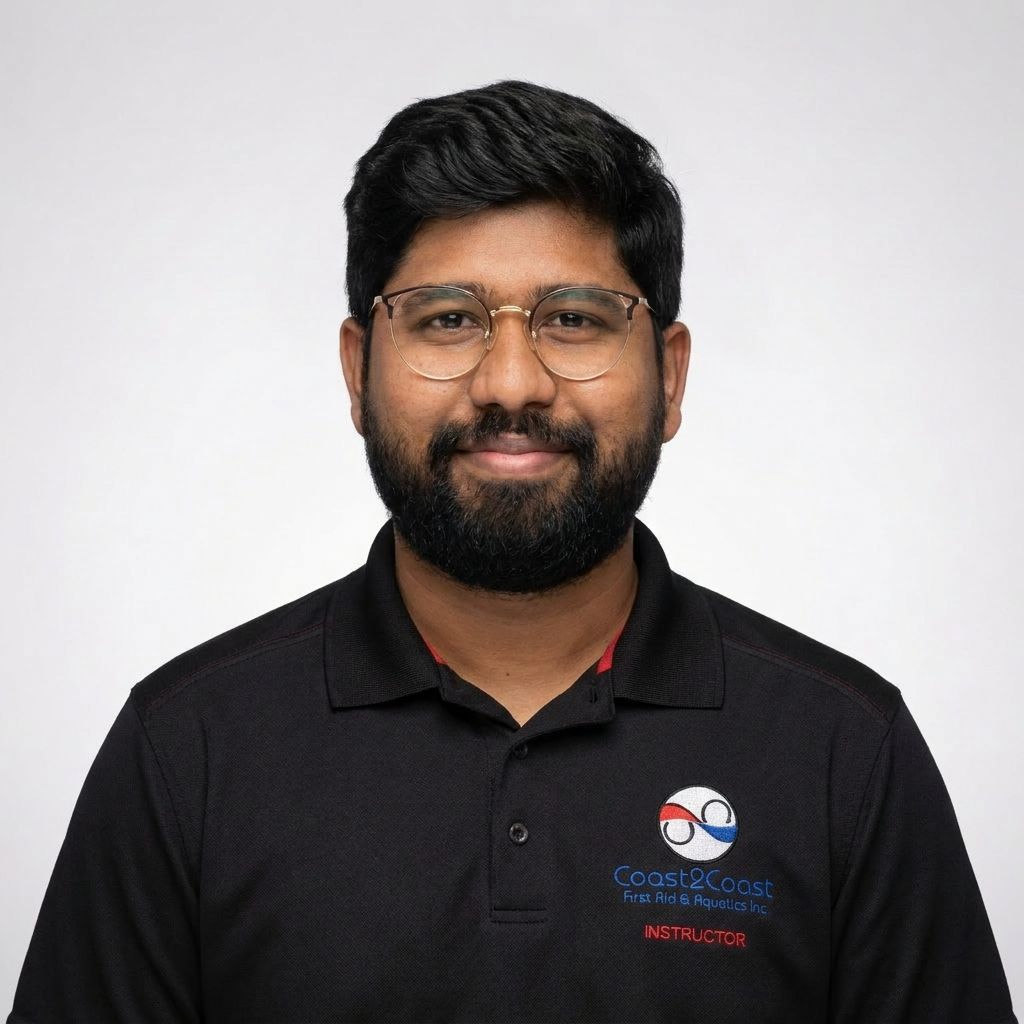 Joyal Fernandez, Coast2Coast First Aid instructor