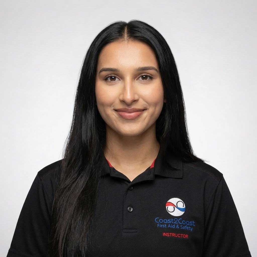 Meera, Coast2Coast First Aid instructor