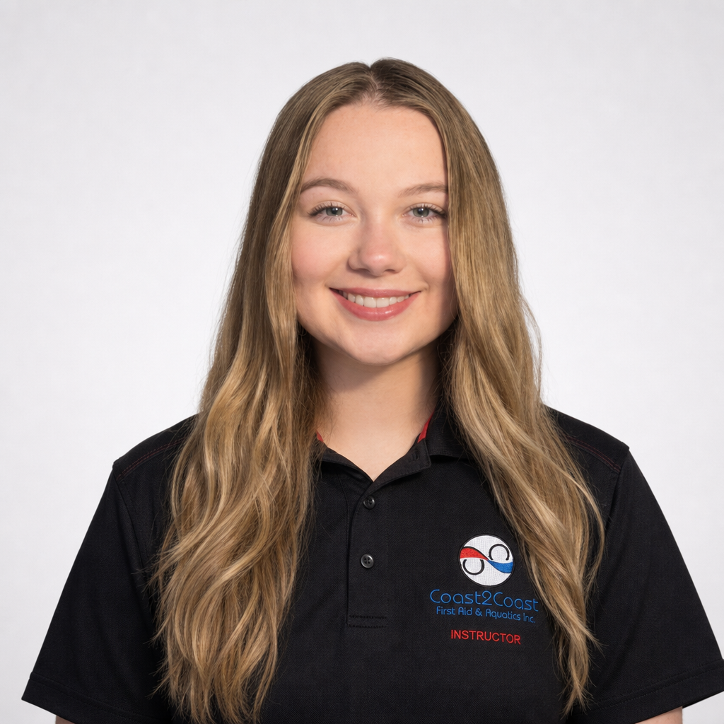 Sarah McIlhone, Coast2Coast First Aid instructor